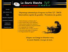 Tablet Screenshot of lasourisblanche.com